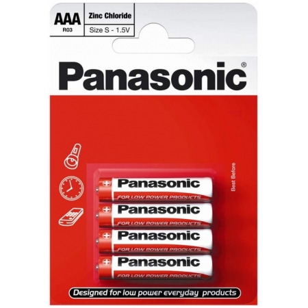 Bateria R03/4BP PANASONIC blister