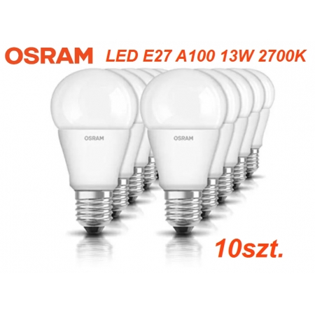 10szt. żarówek LED A100 13W E27 1521lm 2700K OSRAM VALUE CLASSIC