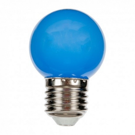 Żarówka LED kulka 1W E27 230V niebieska SPECTRUM