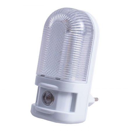 Mini lampka nocna LN-08 LED z czujnikiem zmierzchu biała RUMLUX
