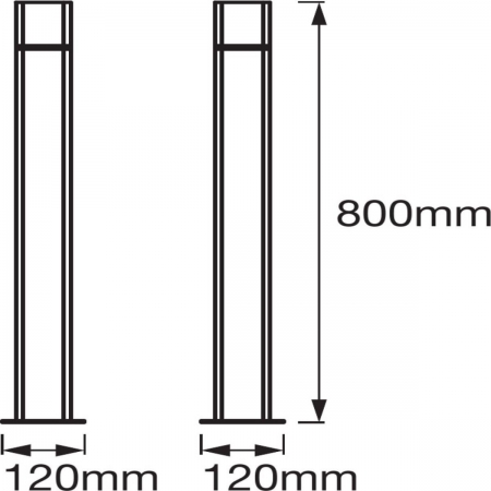 Słupek SMART+ WIFI CUBE Post 80cm.9,5W MULTICOLOR LEDVANCE