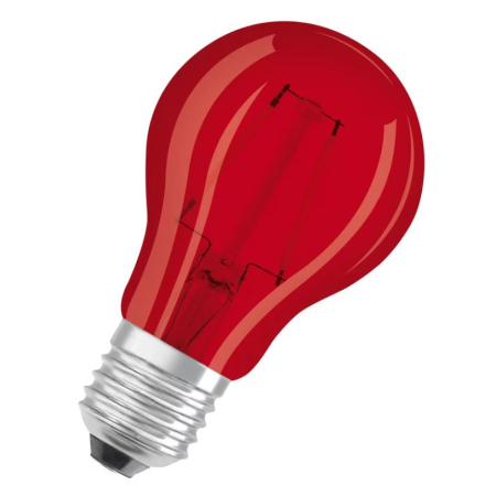 Żarówka LED GLS 2,5W E27 230V czerwona OSRAM